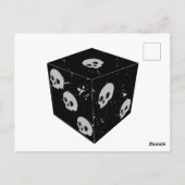 Carte Postale Dessins crâniens désorganisés Dice (Dos)