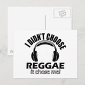 Carte Postale Dessins de reggae cool (Devant / Derrière)