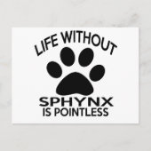 CARTE POSTALE DESSINS SPHYNX (Devant)