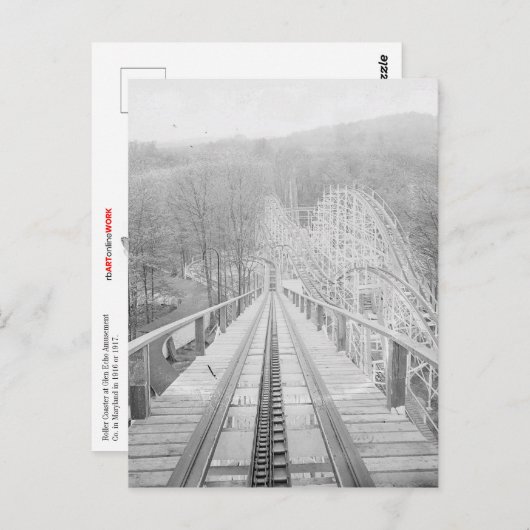 Carte postale Dessous de verre (Devant / Derrière)