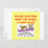 Carte Postale dessous de verre à rouleaux (Devant / Derrière)