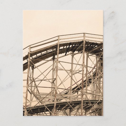 Carte Postale Dessous de verre à rouleaux de Coney Island (Devant)