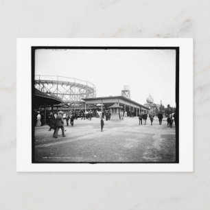 Carte Postale Dessous de verre à rouleaux, Euclid Beach, Clevela