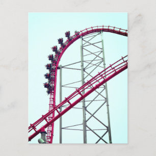 Carte Postale Dessous de verre à rouleaux X2 Six Flags Magic Mou