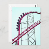 Carte Postale Dessous de verre à rouleaux X2 Six Flags Magic Mou (Devant / Derrière)