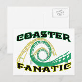 Carte Postale Dessous de verre fanatique (Devant / Derrière)