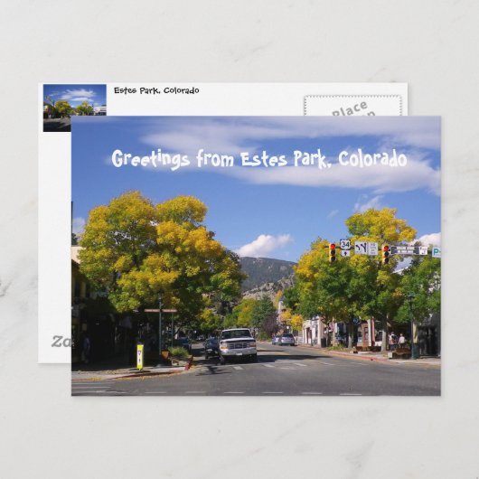 Carte postale d'Estes Park (Devant / Derrière)