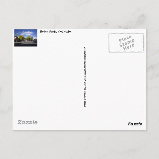 Carte postale d'Estes Park (Dos)