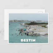 Carte Postale Destin Florida Beach avec Bateaux (Devant / Derrière)