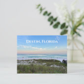 Carte Postale Destin Florida Belle plage de coucher de soleil ph (Debout devant)