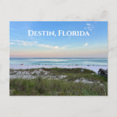Carte Postale Destin Florida Belle plage de coucher de soleil ph (Devant)