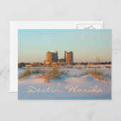 Carte Postale Destin Florida - Emerald Grande au coucher du sole (Devant / Derrière)