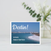 Carte Postale Destin Florida Enregistrer la date Mariage ou évén (Debout devant)