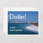 Carte Postale Destin Florida Enregistrer la date Mariage ou évén (Devant / Derrière)
