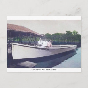 CARTE POSTALE DESTIN FLORIDA POSTCARD~PHOTO VINTAGE~PLYMOUTH
