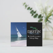 Carte Postale Destin Florida, Village de pêcheurs le plus chance (Debout devant)