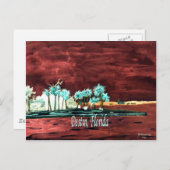 Carte Postale Destin Floride abstraite plage FL cadeaux d'art im (Devant / Derrière)
