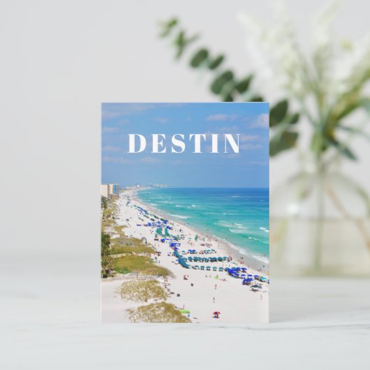 Carte Postale Destin Floride scène de plage (Debout devant)