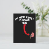 Carte Postale Destinataire drôle de transplantation rénale (Debout devant)