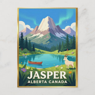 Carte Postale Destination Aurore Boréale du Parc National Jasper