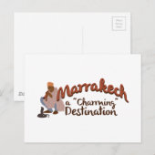 Carte Postale Destination avec du charme de Marrakech (Devant / Derrière)