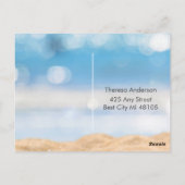 Carte Postale Destination de la photo de plage - Enregistrer la  (Dos)