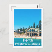 Carte Postale Destination de voyage Perth Australie (Devant / Derrière)