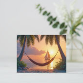 Carte Postale Destination des îles tropicales (Debout devant)