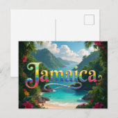 Carte Postale Destination jamaïque (Devant / Derrière)