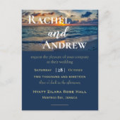 Carte Postale Destination Mariage Sunny Skies Faire-part de mari (Devant)