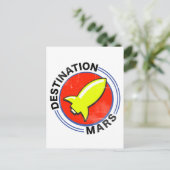 Carte Postale Destination Mars (Debout devant)
