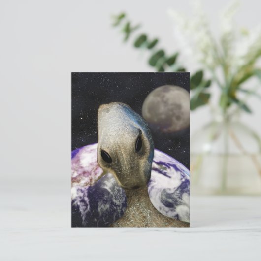 Carte Postale Destination : Terre (Debout devant)