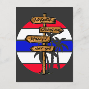 Carte Postale Destinations Thaïlande - Bangkok Chiang Mai Phuket