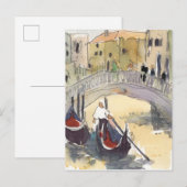 Carte Postale Destinations | Venice Plein Air Gondola Ride (Devant / Derrière)