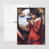 CARTE POSTALE DESTINY JOHN WATERHOUSE JOLIE LADY ART POSTCARD (Devant / Derrière)