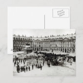 Carte Postale Destruction de la colonne Vendôme (Devant / Derrière)