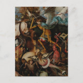 Carte Postale Détail: Chute des anges rebelles par Pieter Bruege (Devant)