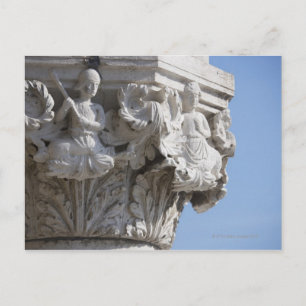 Carte Postale Détail de la colonne sur le Palais des Doges Venis