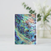 Carte Postale Détail de la coquille de Paua (Debout devant)