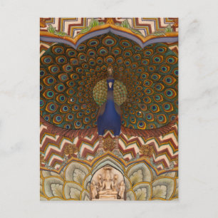 Carte Postale Détail de la porte Palais de la ville