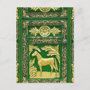 Carte Postale Détail de la porte tzigane