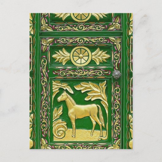 Carte Postale Détail de la porte tzigane (Devant)