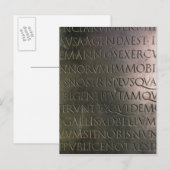 Carte Postale Détail de la table Claudian (Devant / Derrière)