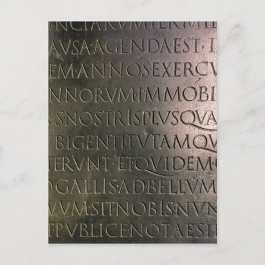 Carte Postale Détail de la table Claudian (Devant)