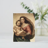 Carte Postale Détail de la "Vierge Sixtine" de Raphael (vers 151 (Debout devant)