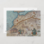 Carte Postale Détail de l'Atlas Catalan, 1375 (Devant / Derrière)