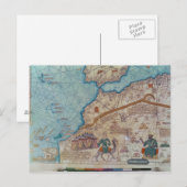 Carte Postale Détail de l'Atlas Catalan, 1375 (Devant / Derrière)