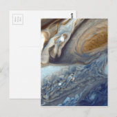 Carte Postale Détail de l'atmosphère de Jupiter Great Red Spot (Devant / Derrière)