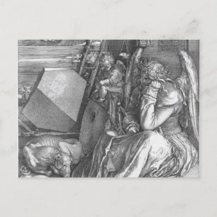 Carte Postale Détail de Melancholia I par Albrecht Dürer (1514)