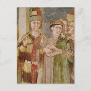 Carte Postale Détail de musiciens de la Vie de St.